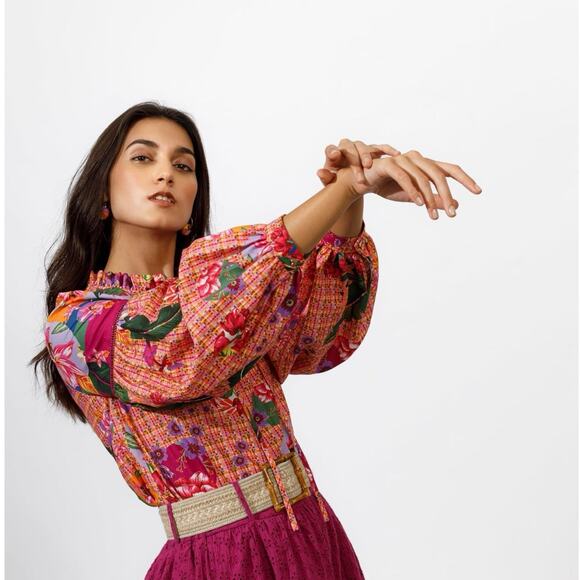 Emily Lovelock Emma Top in Multi Size XS - Picture 2 of 11